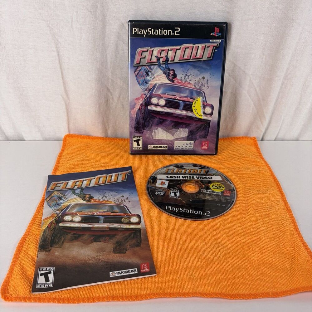 FlatOut / PlayStation 2 PS2 / CIB / Clean / Tested